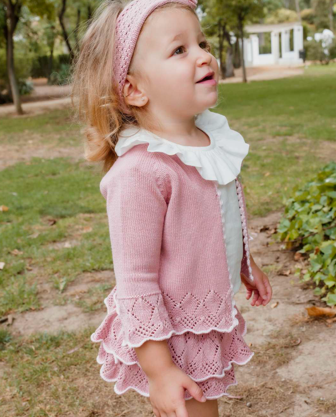 Mauve Bloomer and Sweater Set